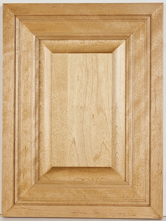 Birch Raised Panel Mitered and Molded with “Golden Oak” Stain